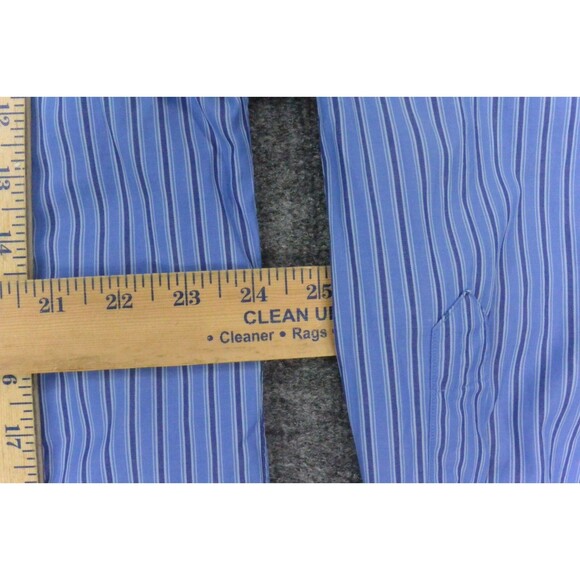 Polo Ralph Lauren Shirt Mens Large‎ Blue Stripe Merrin - Picture 8 of 9